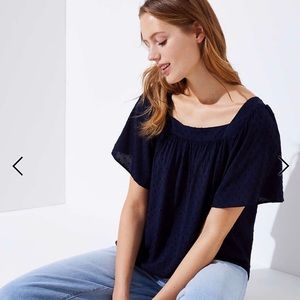 Loft square neck top